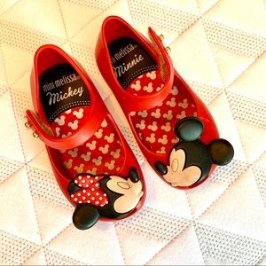 Mickey and Minnie Mouse Mini Melissa Shoes